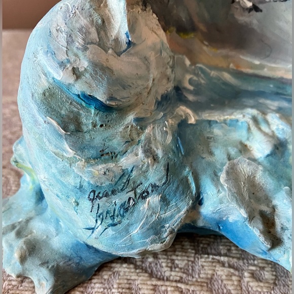 Original Signed Art, Holden Beach N.C. Painted Shell Clusters, Set of 2 - Picture 11 of 13